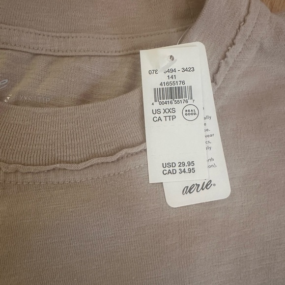 Aerie oversized soft tee XXS NWT - Picture 3 of 5